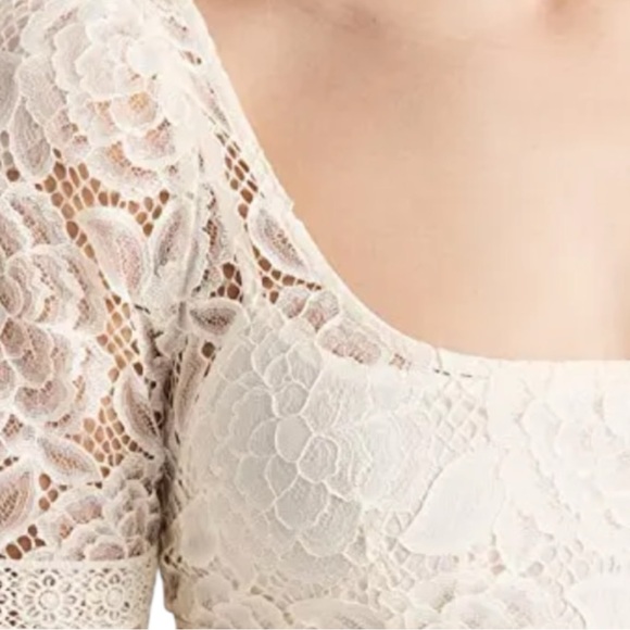 NWT For Love and Lemons Marilyn Midi Dress in Ivory Size Medium - Picture 2 of 10